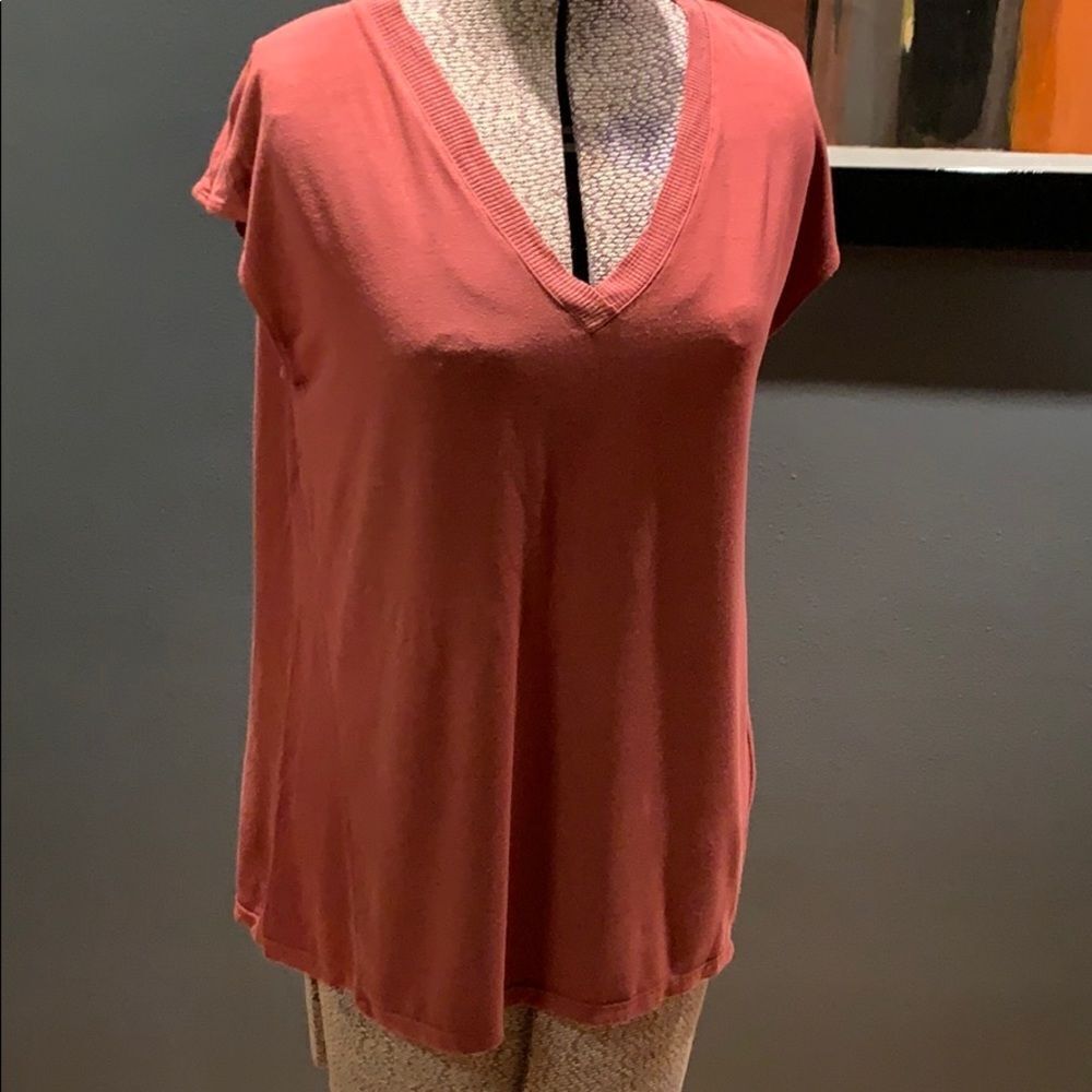 Tina Jo (Anthropologie) brick James sleeveless too